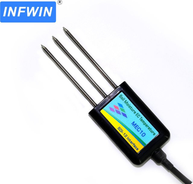INFWIN MEC10-J/K/E/F Bodensensor mit EC-Wert, Temperatursensor und SDI12-Interface zur Messung der Bodenfeuchtigkeit - Bild 1