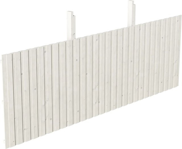 Skan Holz Rückwand Deckelschalung aus Fichte in Weiß, B/H: 550 x 180 cm - Bild 1