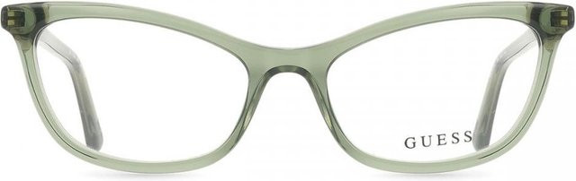 Guess GU50198 Korrektionsbrille, Cat-Eye, Vollrand, Transparent Shiny Light Green, Acetat, Damen - Bild 1