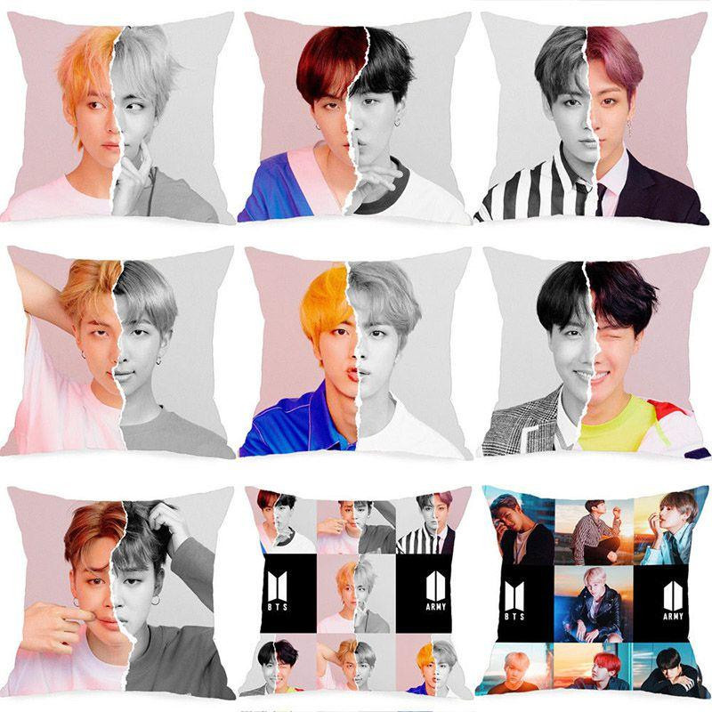 Bangtan Boys BTS Face Yourself Kissenbezug Black RM, Pfirsichhaut-Material, 45 x 45 cm - Bild 9