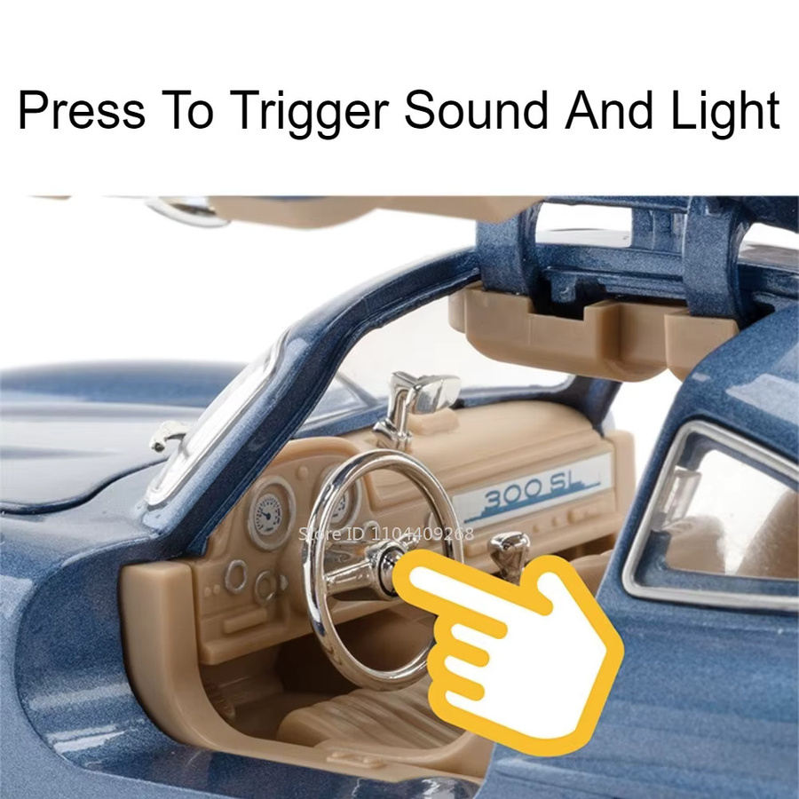 MAKEDA 300SL GLE350 Sportwagen, Modell, Maßstab 1:24, mit Licht und Sound - Bild 3