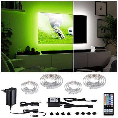 Paulmann MaxLED TV Comfort RGBW LED-Streifen-Basisset mit Fernbedienung und Netzteil, 3,6 m, Mehrfarbig - Bild 2