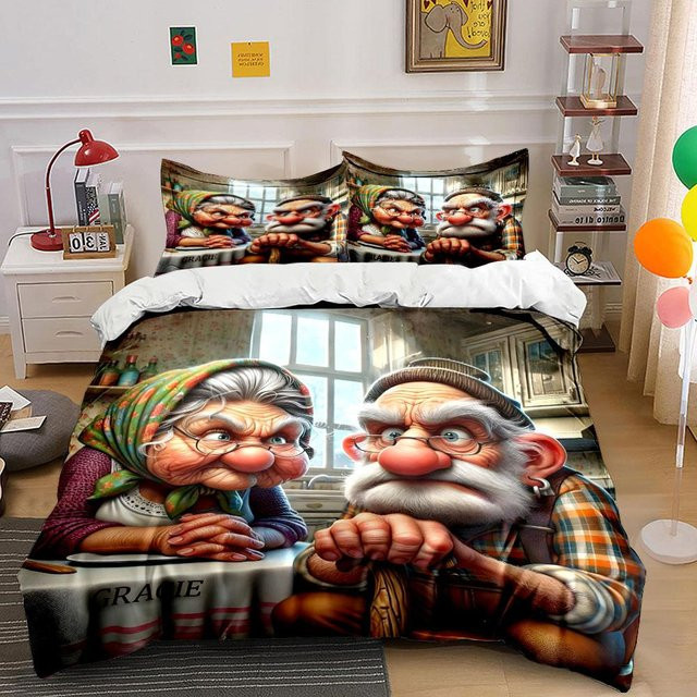 Flylo 3-teiliges Bettwäsche-Set mit Digitaldruck aus Mikrofaser, Mehrfarbig, B/H: 200 x 230 cm - Bild 1