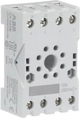 ABB CR-U2SM Relaissockel in Weiß, B/T/H: 38 x 68,2 x 24,2 mm - Bild 1