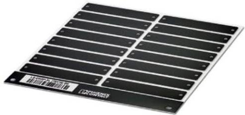 Phoenix Contact LS-EMSP-AL Gerätemarkierung aus Aluminium in Schwarz, 5 Stück, B: 78 mm, H: 18 mm - Bild 1