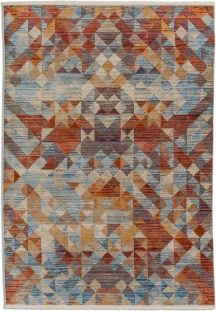 Schöner Wohnen Teppich Mystik Dreiecke in Vintage-Optik, Bunt, B/T: 200 x 285 cm - Bild 1