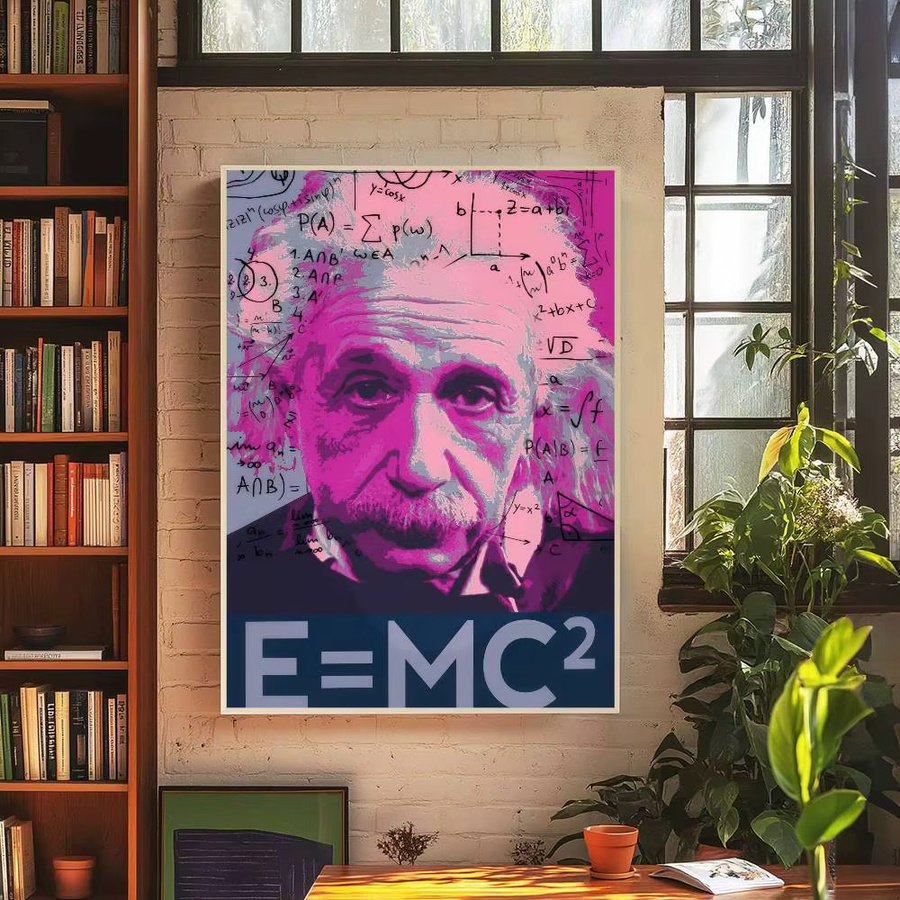 Rastar DIY Klebeposter Theoretischer Physiker Einstein Vintage Wanddeko Mehrfarbig - Bild 4