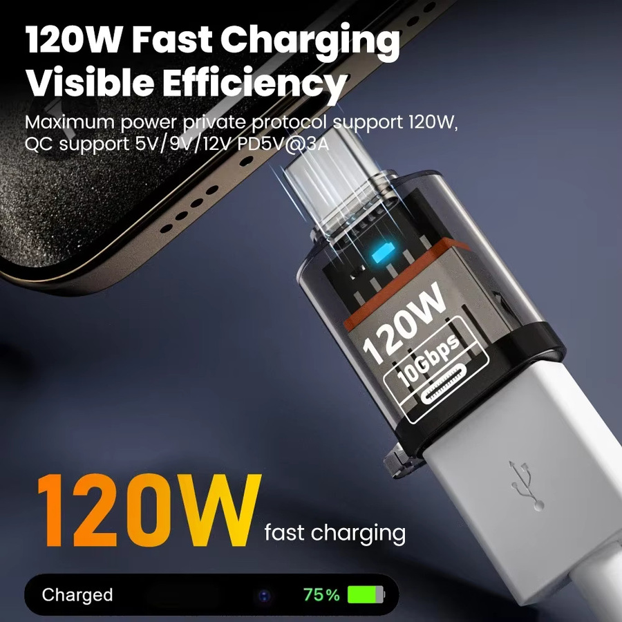 BSN USB-C-auf-USB-3.2-Adapter mit 120W Schnellladung und 10GB OTG-Datenübertragung in Gelb - Bild 2