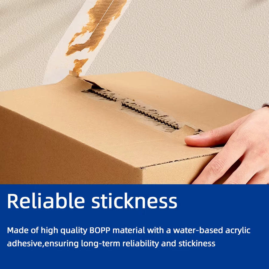 6er Set transparente Klebebandrollen zum Verpacken inklusive Spender - Bild 2