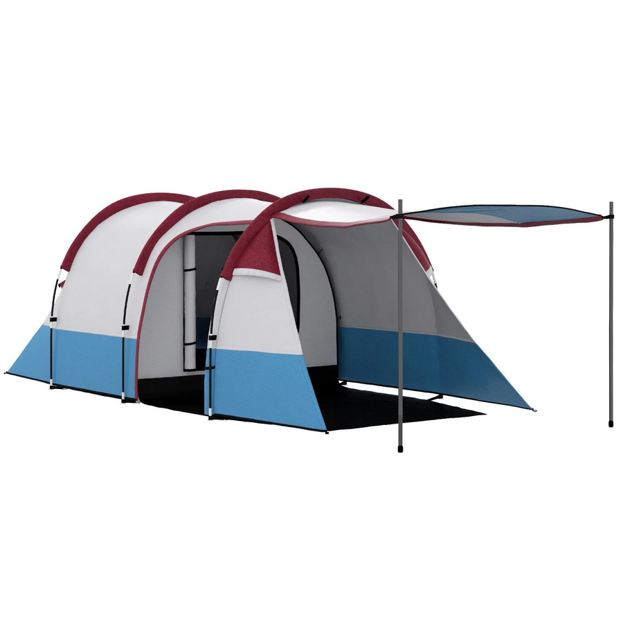 Furnicato Campingzelt für 3 Personen in Rot, B/T/H: 420 x 200 x 150 cm - Bild 2