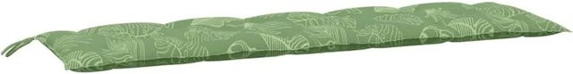 vidaXL Gartenbank-Auflage mit Blattmuster aus wasserabweisendem Oxford-Gewebe, B/T/H: 180 x 50 x 7 cm - Bild 1