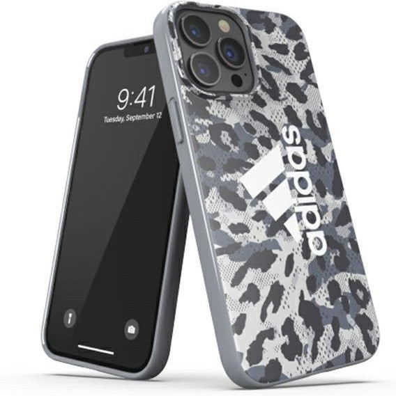 Adidas iPhone 13 Pro Hülle im Leopard Design in Grau - Bild 1