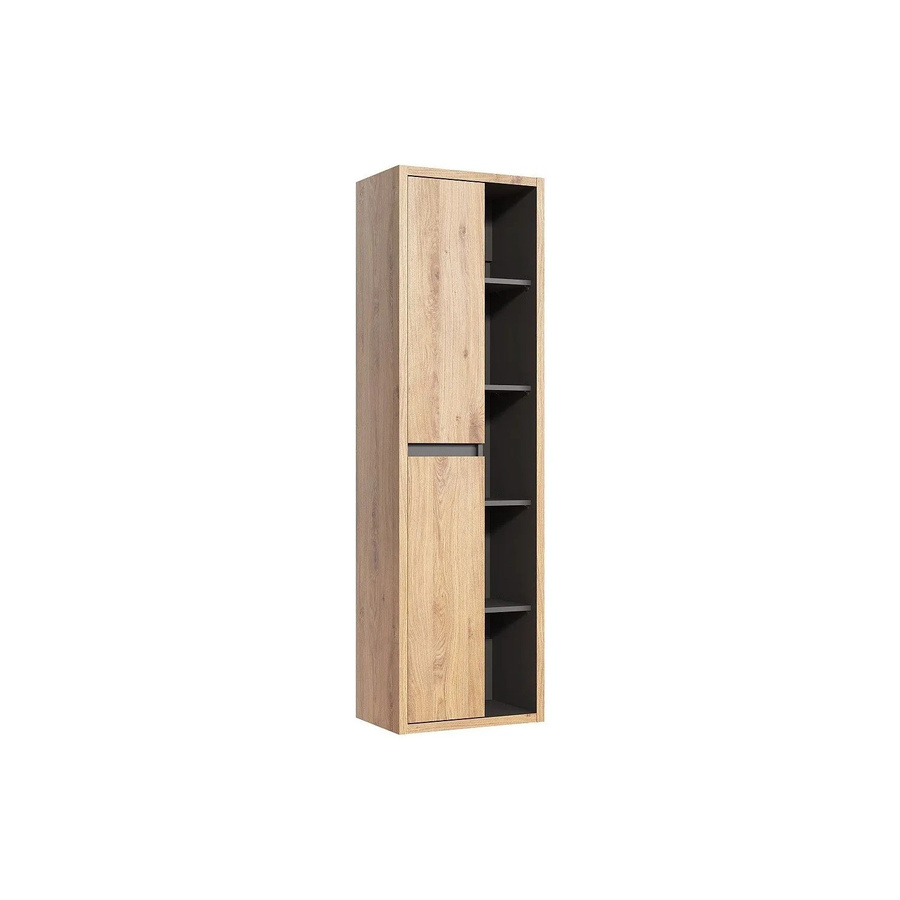Badschrank Purnal Wandmontage in Beige und Braun, Breite: 55 cm - Bild 2