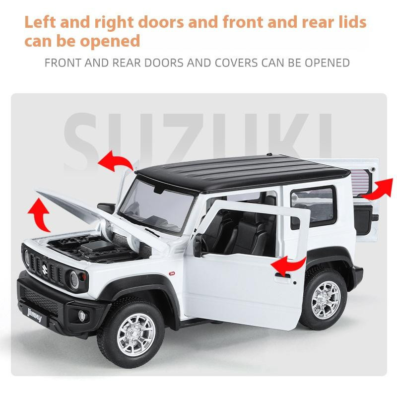 Maisto Suzuki Jimny Offroad SUV, Modellfahrzeug, 1:24, weiß, mit Licht und Sound, ab 4 Jahren - Bild 2