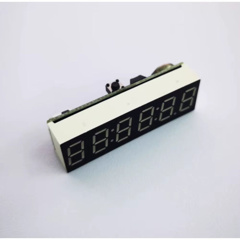 Digitale LED Elektronische 6-Bit Uhr mit Sekundenanzeige und Helligkeitsanpassung, Rot/Schwarz, DC 5V 12V - Bild 2