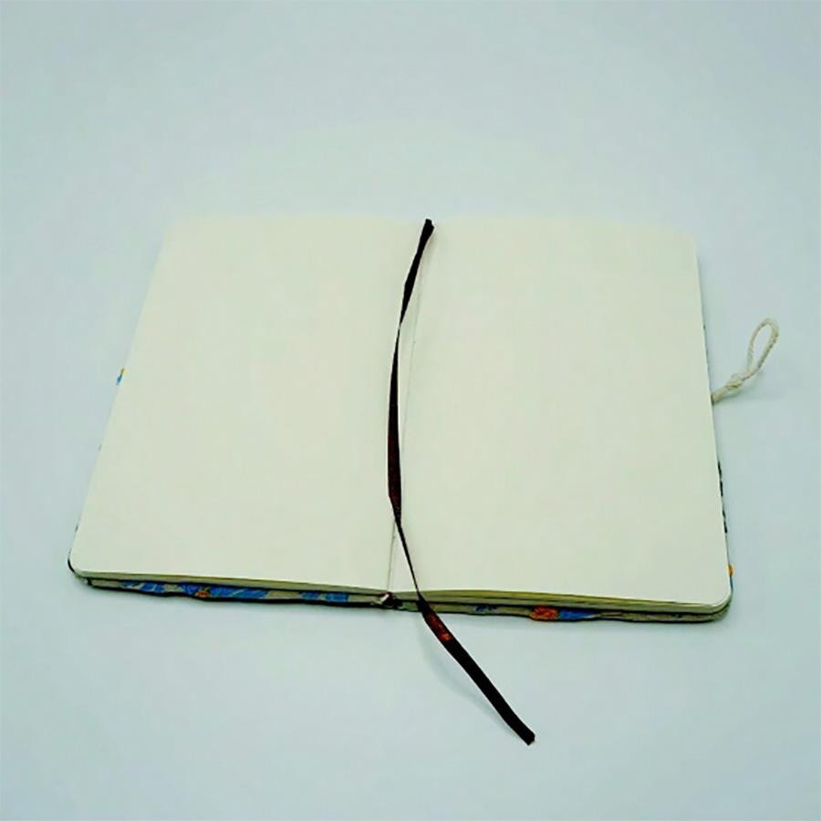 SZwatch Stoffstickerei Notizbuch A5 mit blanko Seiten aus Papier - Bild 4