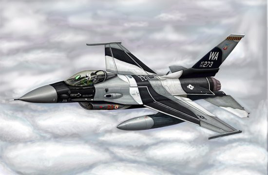 Trumpeter F-16A/C Fighting Falcon Block 15/30/32, Fahrzeug, 1:144 - Bild 1