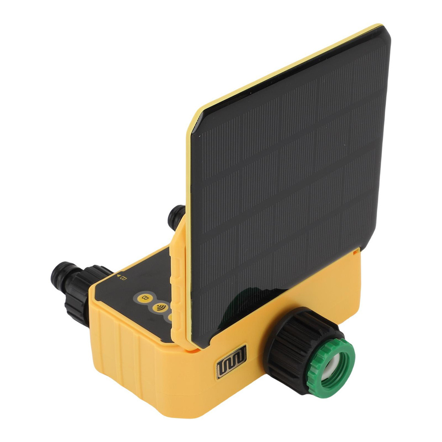 mfySpace WiFi Solarbewässerungs Timer mit 2 Ausgängen und App-Steuerung inklusive Regensensor für Garten und Hof - Bild 1