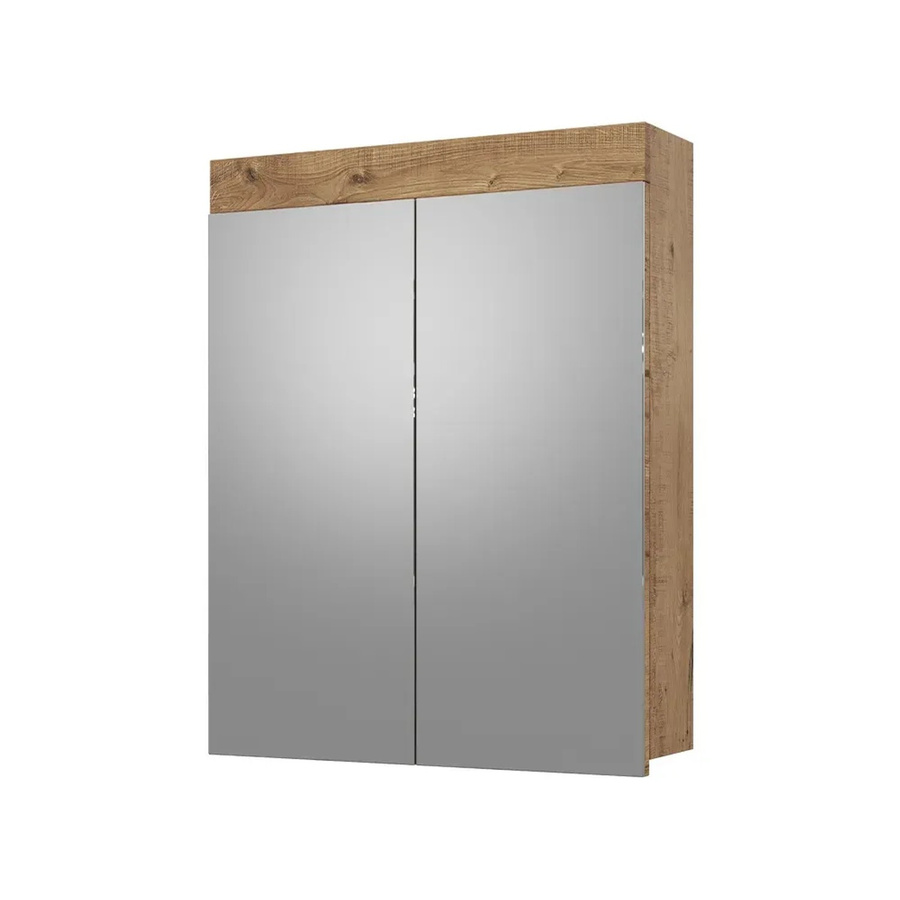 Vicco Badspiegelschrank Luna Eiche, Wandspiegel für das Badezimmer, B: 60 cm, H: 77 cm - Bild 3