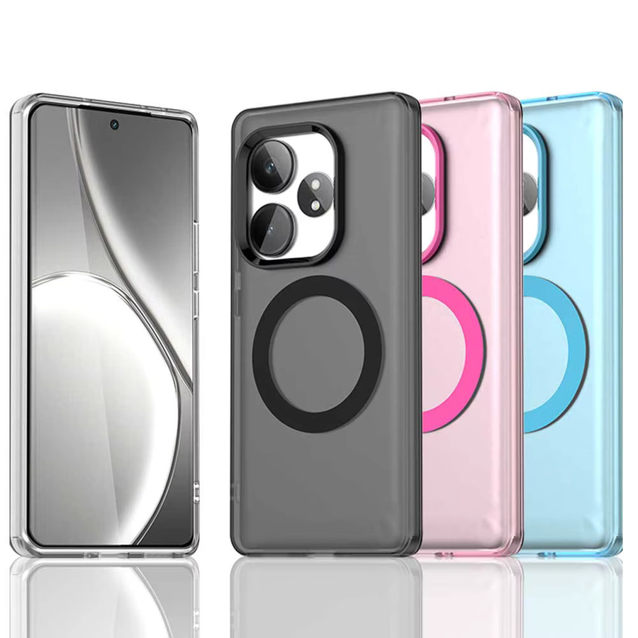 Magnetische kabellose Schutzhülle für Realme GT6 GT6T GT Neo6 SE C63 C61 in transparenten Candy-Farben - Bild 5