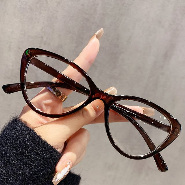Hindfield Korrektionsbrille, quadratisch, Vollrand, Kunststoff, transparent, brown, Blaulichtfilter - Bild 1