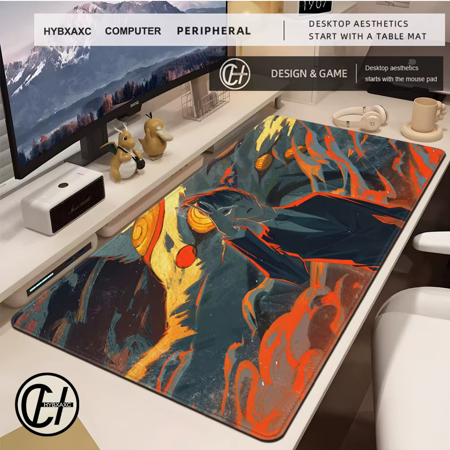 HYBXAXC Mauspad Anime Gaming Zubehör Chainsaw Man Hayakawa Aki Design in Multicolour - Bild 2