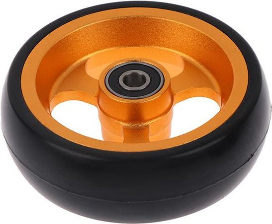 Verschleißfeste Rollstuhl Vorderradrollen 4 Zoll mit Lagern in Gold für Standard-Rollstuhlmodelle - Bild 1