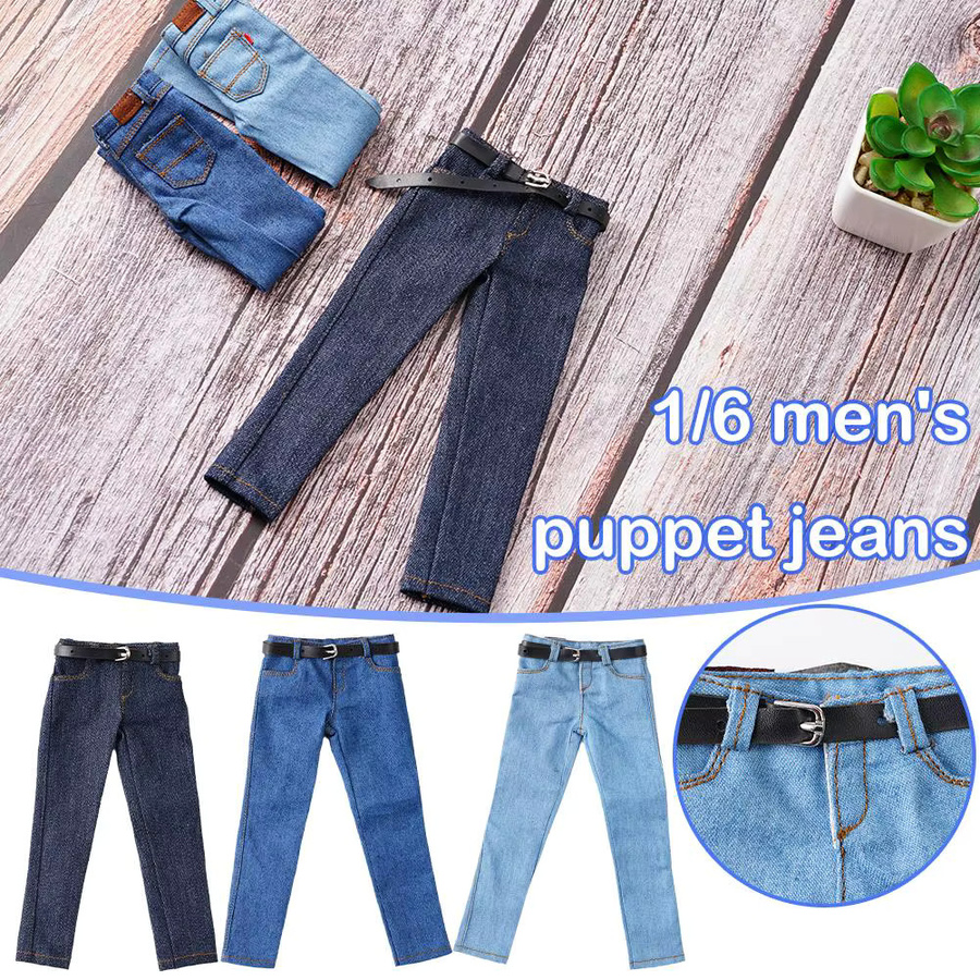Jeans Puppenhosen, Maßstab 1:6, Blau, Zubehör - Bild 3