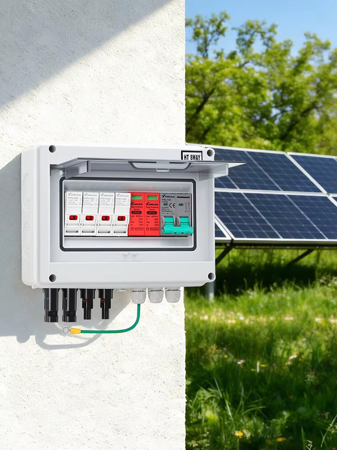 XIONGISOLAR 600V PV-Kombinatorbox 2-in-1-Out DC mit Sicherung und MCB SPD für Photovoltaik-Schutzbox - Bild 6