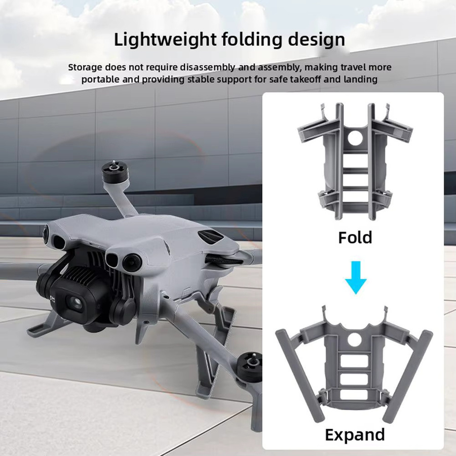 DJI Mini 5 Pro Fahrwerk Höhe Verlängerung Stativ Erweiterung in Grau - Bild 2