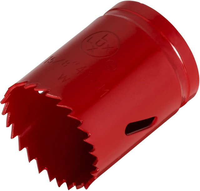LUX-TOOLS Lochsäge aus Stahl in Rot mit 41 mm Durchmesser - Bild 1