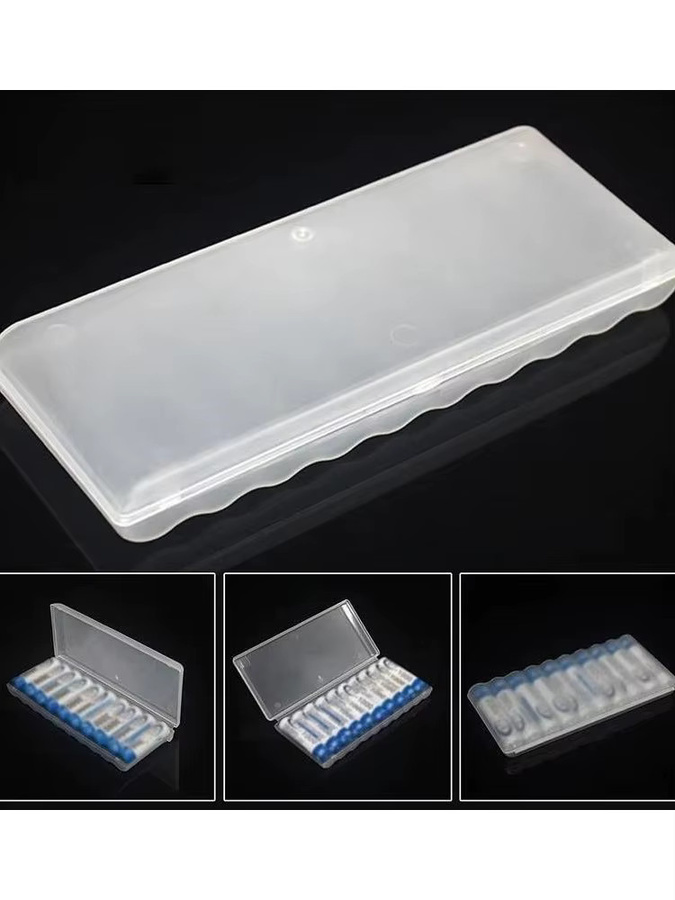 Mrgabwte 10-Fach Batterie-Aufbewahrungsbox für AA und AAA Batterien, transparent - Bild 4