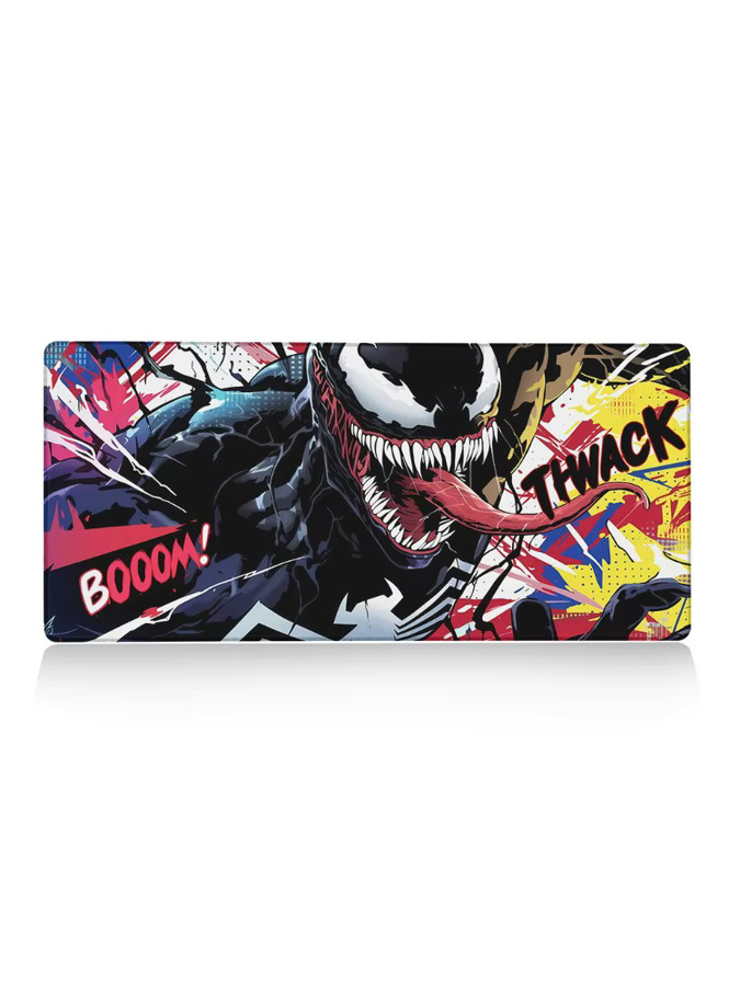 Potdemiel Marvel Comic Venom Mauspad, rutschfeste Schreibtischunterlage für PC und Laptop, B/H: 90 x 40 cm, Multicolour - Bild 5