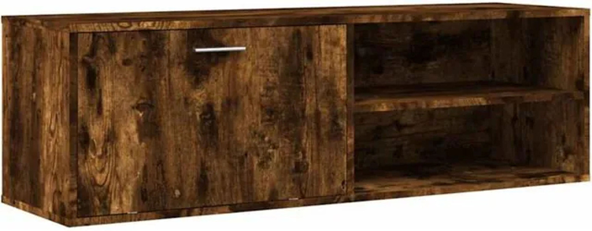 Vidaxl TV-Schrank Modern aus Holzwerkstoff in Braun oder Grau, B/T/H: 120 x 34 x 37 cm - Bild 1