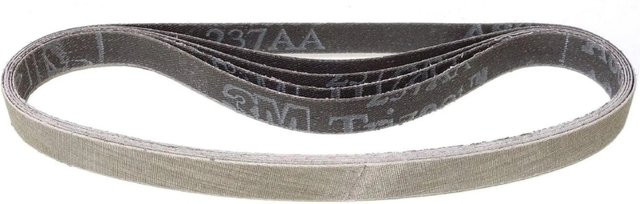3M Schleifband 237AA Korn A016/P1200 für Metall, Grau, 5 Stück, Breite: 1,2 cm, Länge: 300 cm - Bild 1