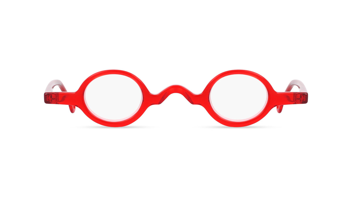 Fielmann INTERIM Korrektionsbrille, Vollrand, Rund, Unisex, Rot, TR90 - Bild 1