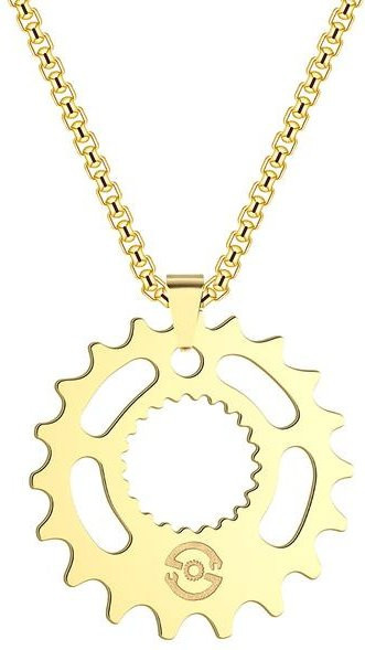 Wucifang Jewelry Halskette Edelstahl, Zahnrad, Anhänger, 60cm, Unisex - Bild 1