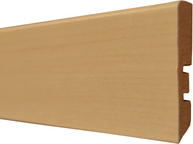 Döllken Profiles Sockelleiste Ahorn foliert in Beige, H: 5,6 cm, B: 1 cm, L: 240 cm - Bild 1