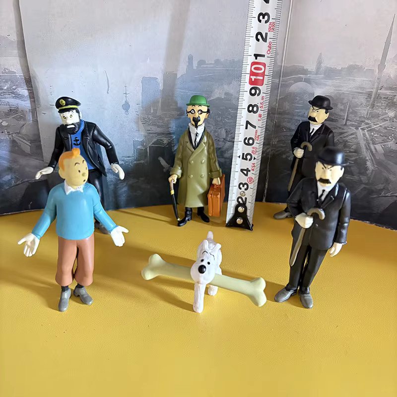 Bandai Tim und Struppi Actionfiguren, 6-teiliges Set, Kunststoff - Bild 3