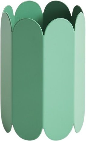 HAY Arcs Vase klein grün aus Metall - Bild 1