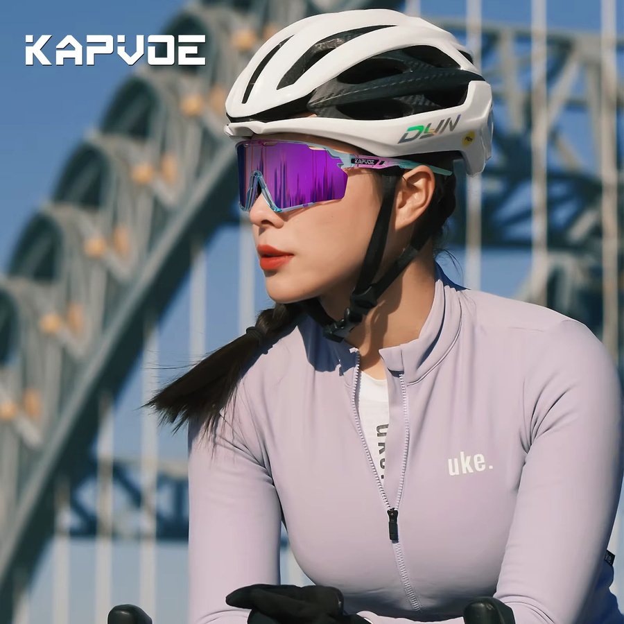 Kapvoe Sportsonnenbrille, Vollrand, Kunststoff, Unisex - Bild 1