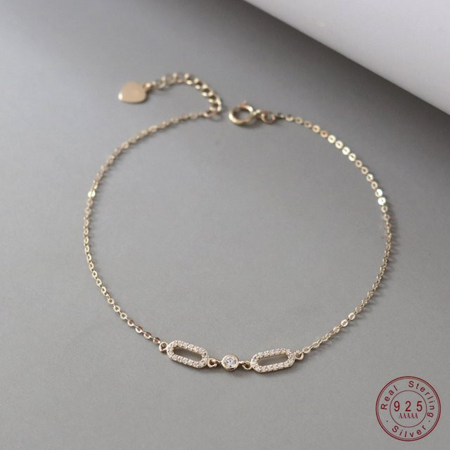 OBEAR Armband, 925 Silber, Gold, Zirkonia, Damen - Bild 1
