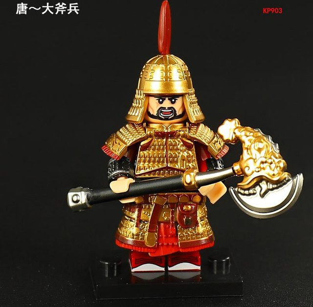 Antike Tang-Dynastie Goldene Soldaten Actionfiguren Bausteine, ab 18 Jahre - Bild 1