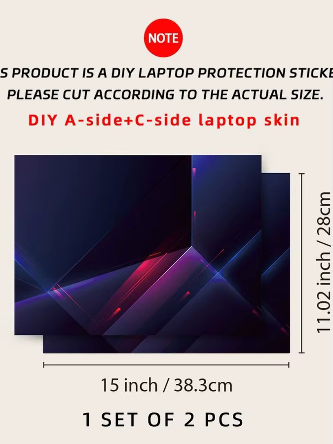 Galaxy Serie Laptop Aufkleber Skins für 15 Zoll Notebooks Universal PVC Abdeckung für A+C Seite - Bild 5