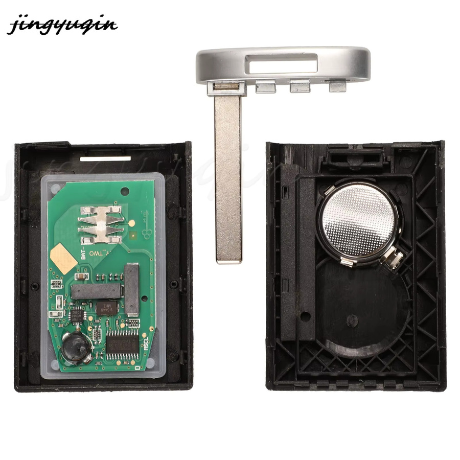 Jingyuqin Smart Remote Autoschlüssel mit 5 Tasten für Cadillac SRX 2010 bis 2014, 433 MHz, Schwarz, NBG009768T - Bild 4