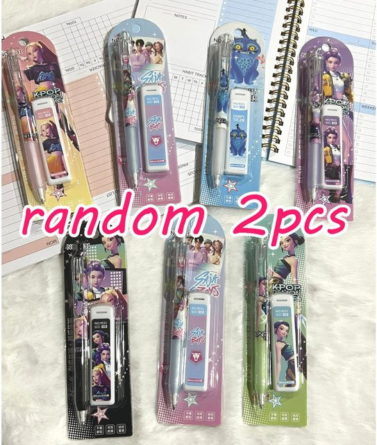 Discover Intime KPOP Devil Hunter Schreibwaren-Set, 5-teilige Sammlung für die Schule, Grau/Mehrfarbig, B: 24 cm, H: 18 cm - Bild 1