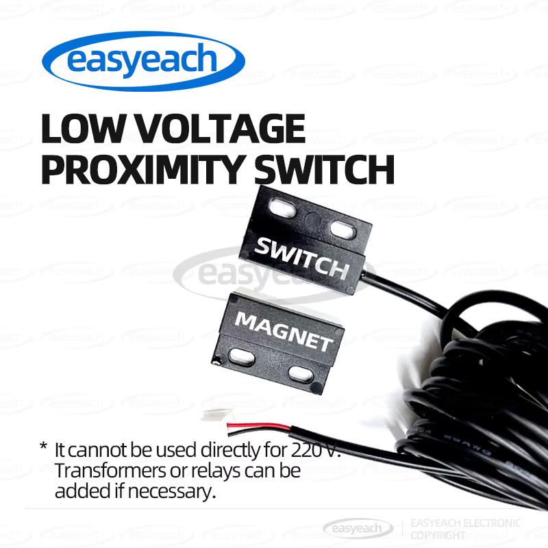 easyeach GPS-30 Magnetischer Türsensor mit 5m Kabel, Wasserdichter NdFeB Magnetschalter für Garage und Rolltor, Schwarz oder Weiß - Bild 4