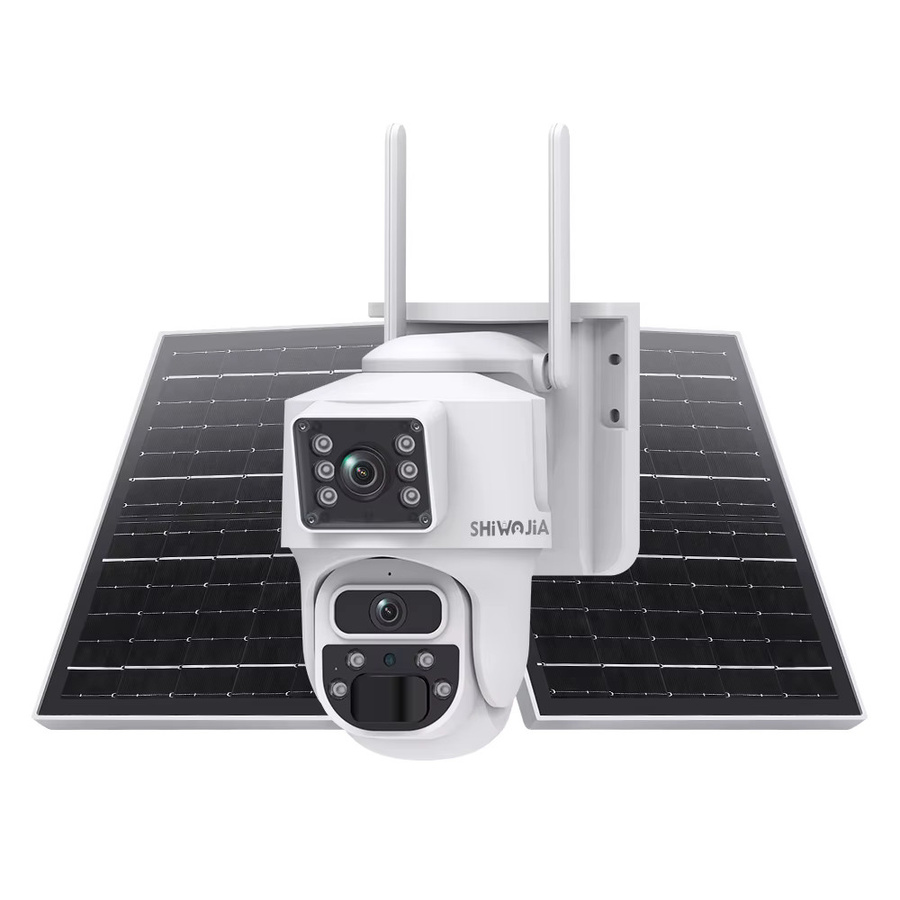 SHIWOJIA 12MP Dual-Objektiv KI-Solarkamera mit 4G SIM, 360° PTZ Außen-Sicherheitskamera mit automatischer Verfolgung und 24/7 AOV Aufnahme via UBox Pro - Bild 7