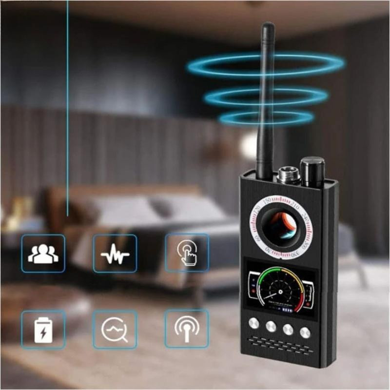 LS VISION Anti-Spionage-Kamera-Detektor K68 Bug-Scanner und RF-Signalkamera-Finder für versteckte Gadgets und GPS-Tracker in Schwarz - Bild 7