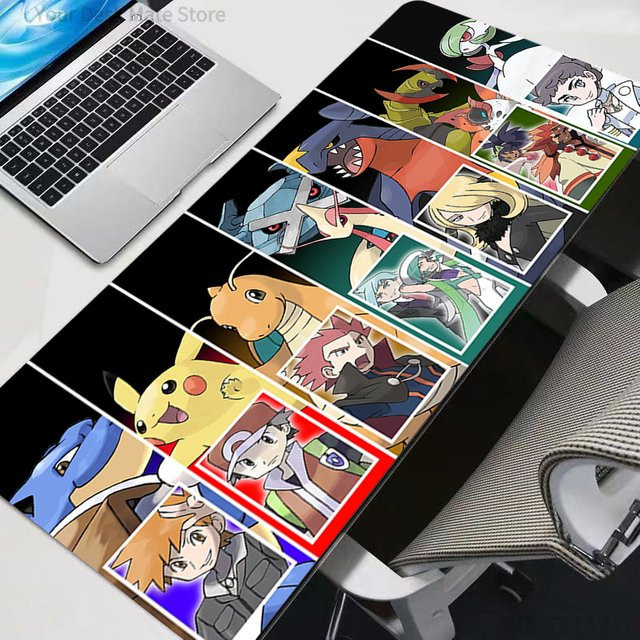 Potdemiel Mauspad XXL Pikachu Pokemon Schreibtischunterlage in Multicolour - Bild 1